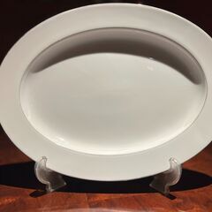 ノリタケ オーバルプレート（無地・ホワイト）／店舗改装・新築建て...