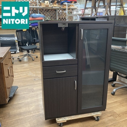 S271 ⭐ NITORI ニトリ キッチン台 キッチンボード 食器棚 幅80cm USED 綺麗