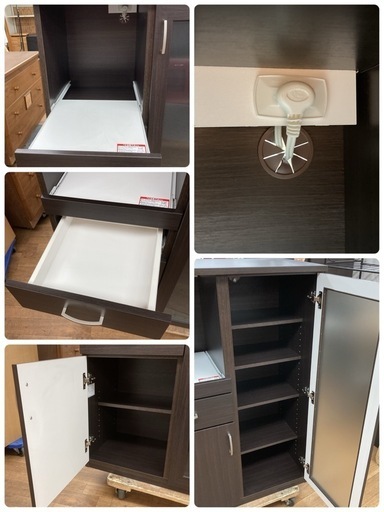 S271 ⭐ NITORI ニトリ キッチン台 キッチンボード 食器棚 幅80cm USED 綺麗 