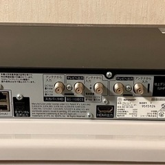 SHARP ブルーレイレコーダー　1TB　の画像