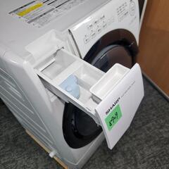 8709‼️関西エリア配送設置可🙌‼️最新2023年製✨単身用マンションで夢のドラム洗濯機✨SHARP 7kg / 3.5kg ドラム式洗濯機の画像