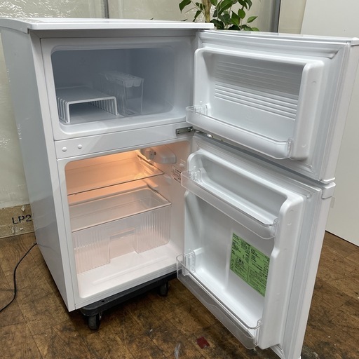 R238 ☀️ アイリスオーヤマ 2ドア冷蔵庫（90L / 右開き）21年製 IRSD-9B ⭐動作確認済⭐クリーニング済