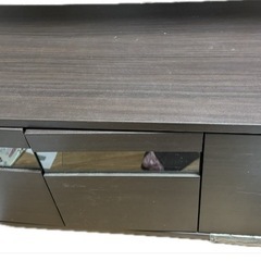【無料】テレビ台　テレビボード　キャスター付き　収納扉付き