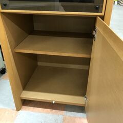 ★ジモティ割引あり★ 棚 カリモク ナチュラル/ライトブラウン W(幅)50.0×D(奥行き)47.5×H(高さ)120.0cm ※クリーニング済みの画像