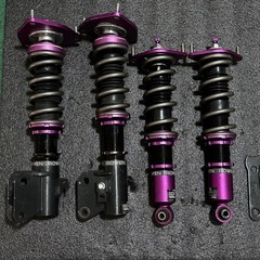 キャンバー調整付き ROWEN 車高調 SPORT RACING SHOCKS SPEC-N + オリジナルカラー WRX STi S4 レヴォーグ VM VNの画像