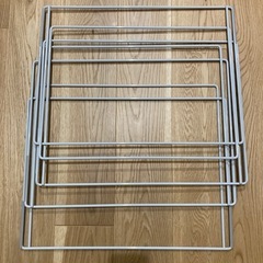 無料　サイズ追記　
無印良品　スチールラック　グレーの画像