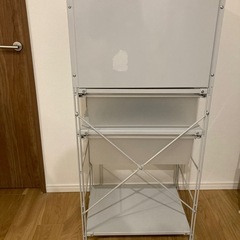 無料　サイズ追記　
無印良品　スチールラック　グレーの画像