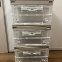 折りたたみコンテナ　収納ボックスの画像