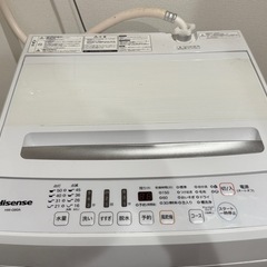 ハイセンス 全自動 洗濯機 2022年製6kg ホワイト 最短1...