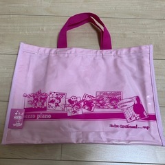【⚠️お譲り先決定】メゾピアノ　手提げバッグ　おけいこバッグ　未使用品の画像