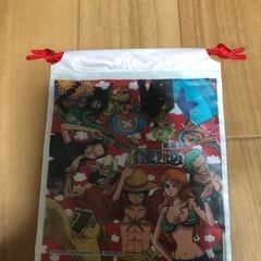 レジャーシートと巾着袋の画像