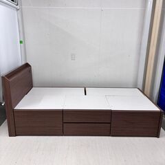  23602  シングル 引き出し コンセント付 ベッドフレーム...