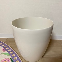直径30cm白いプラスチック植木鉢