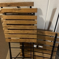 IKEA　TARNO　テーブル＆チェア2脚, アカシア材, スチールの画像