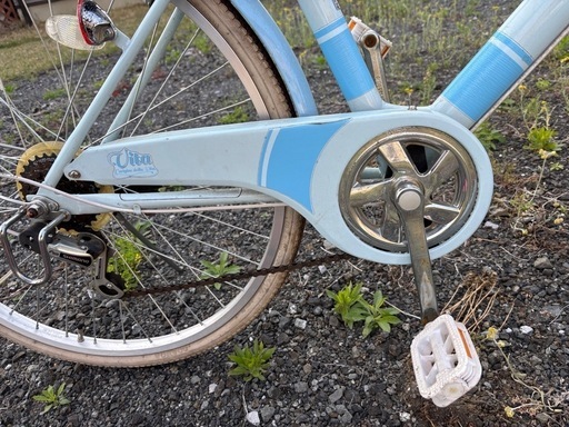 自転車 ギア付き26インチ 水色 定価4万にて購入