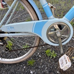 自転車 ギア付き26インチ 水色 定価4万にて購入の画像