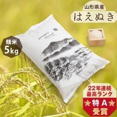 お米　はえぬき　5kg