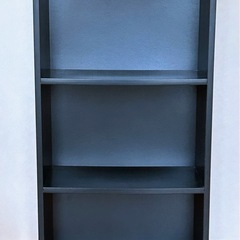 どんな部屋にも合いやすい！３段カラーボックス(黒)