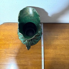 最終値下げ！高岡銅器 美術工芸品 花瓶 水差し 花器 珍品 置物 アンティーク レトロの画像