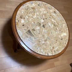 イタリア製 大理石丸テーブル