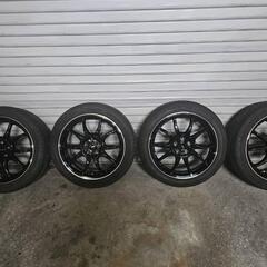 17インチ ブラック 多スポークホイールセット G-SPEED ...
