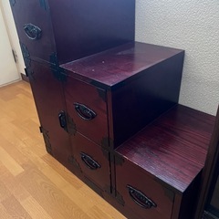 民芸調階段箪笥の画像
