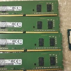 【PCパーツ セット】i3 8100/DDR4 4G 4枚