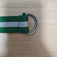 ベルト　緑　白　ストライプの画像