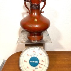 真峰作 高岡銅器 工芸品 花瓶 壺 真鍮製 レトロ 銅器 アンティーク 置物の画像
