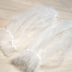 つけ袖 付け袖 パフ チュールの画像