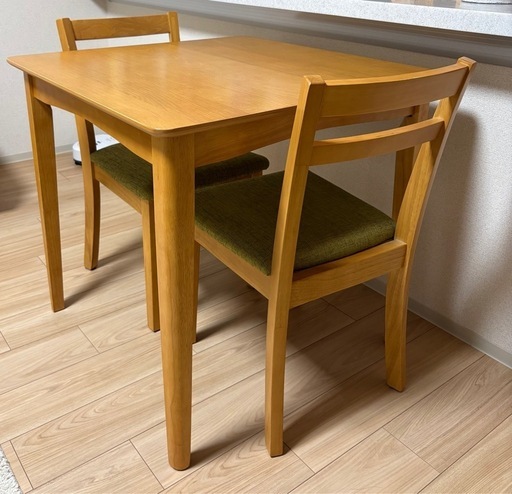 ダイニングセット　2人がけ