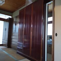 昭和のタンスと鏡