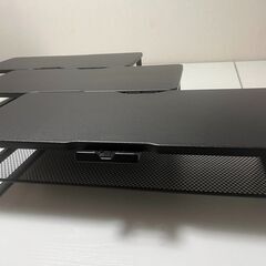 Doowiit モニター台 2段収納 ラック 卓上  幅52cm...