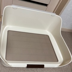 ◆犬用トイレ◆ワイド◆しつけ飛び散り防止 ウォールトレー◆メッシ...