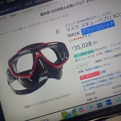 ダイビング　マスク　Sプロ　flux twin　スキューバープロ　中古品の画像