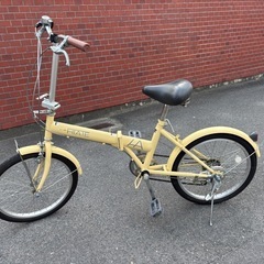 FIATE 折りたたみ自転車 イエロー