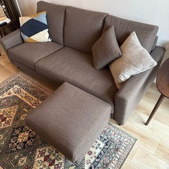 ニトリ Nシールドカウチソファ 三人掛けソファー 幅187cm 【直接引取限定】