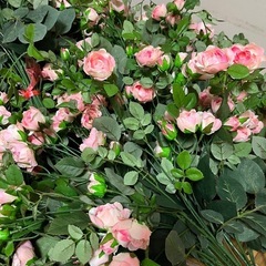 造花　ミニバラ　72本の画像