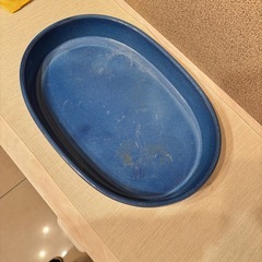 ⑦花器 生け花 花瓶 華道 水鉢 水盆 陶器 楕円型の画像