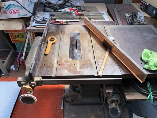 昭和レトロ大型昇降盤（業務用・三相200V）引取限定／現状渡し