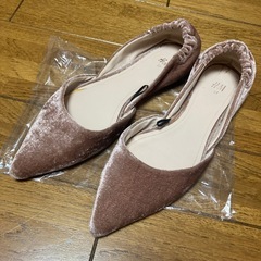 H&M フラットシューズ ピンク 37