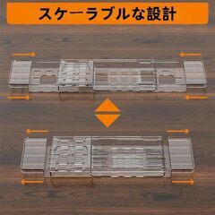 バスタブトレー 伸縮 バスタブ 風呂テーブル 伸縮式 水切り シリコン滑り止め タブレットスタンド付き バステーブル バストレー 伸縮サイズ56-80cm (伸縮56-80cm) (56-80CM)の画像