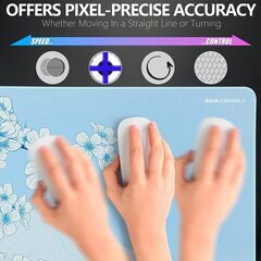 X-Raypad Aqua Control 2 AC2 Sakura ゲーム用マウスパッド 超高精度マウスパッド スピードとコントロール機能の画像