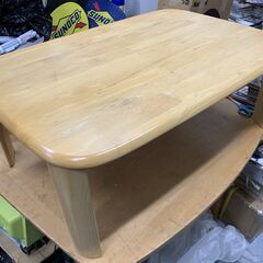 木製　折り畳み式　ちゃぶ台　縦60cm×横90cm×高さ330c...