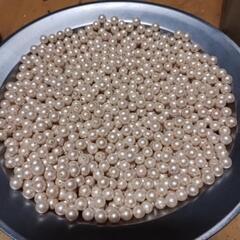 真珠風ビーズ　アクセサリービーズ　