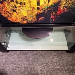 ガラス製 テレビ台　の画像