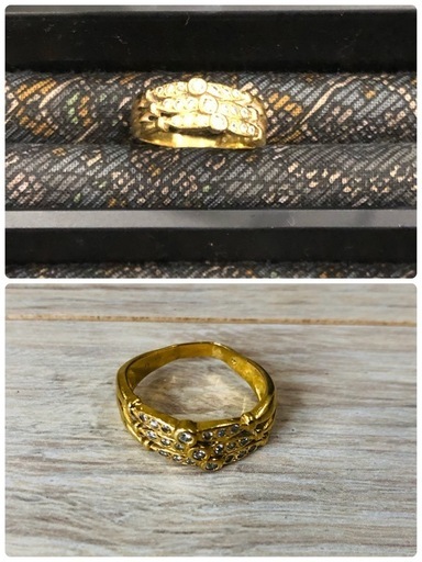 K18 ダイヤ リング 指輪 4.8g