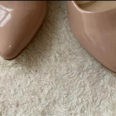 未使用　24.5　パンプス　ピンクベージュの画像