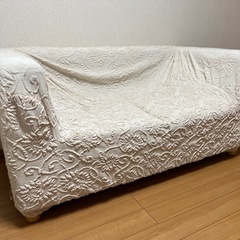 無印良品　2人がけボックスソファ　カバー付き