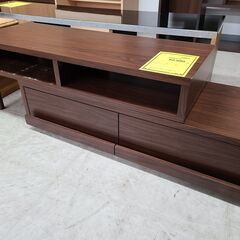 J9442　拡張式TV台　ブラウン　クリーニング済み【リユースのサカイ柏店】の画像